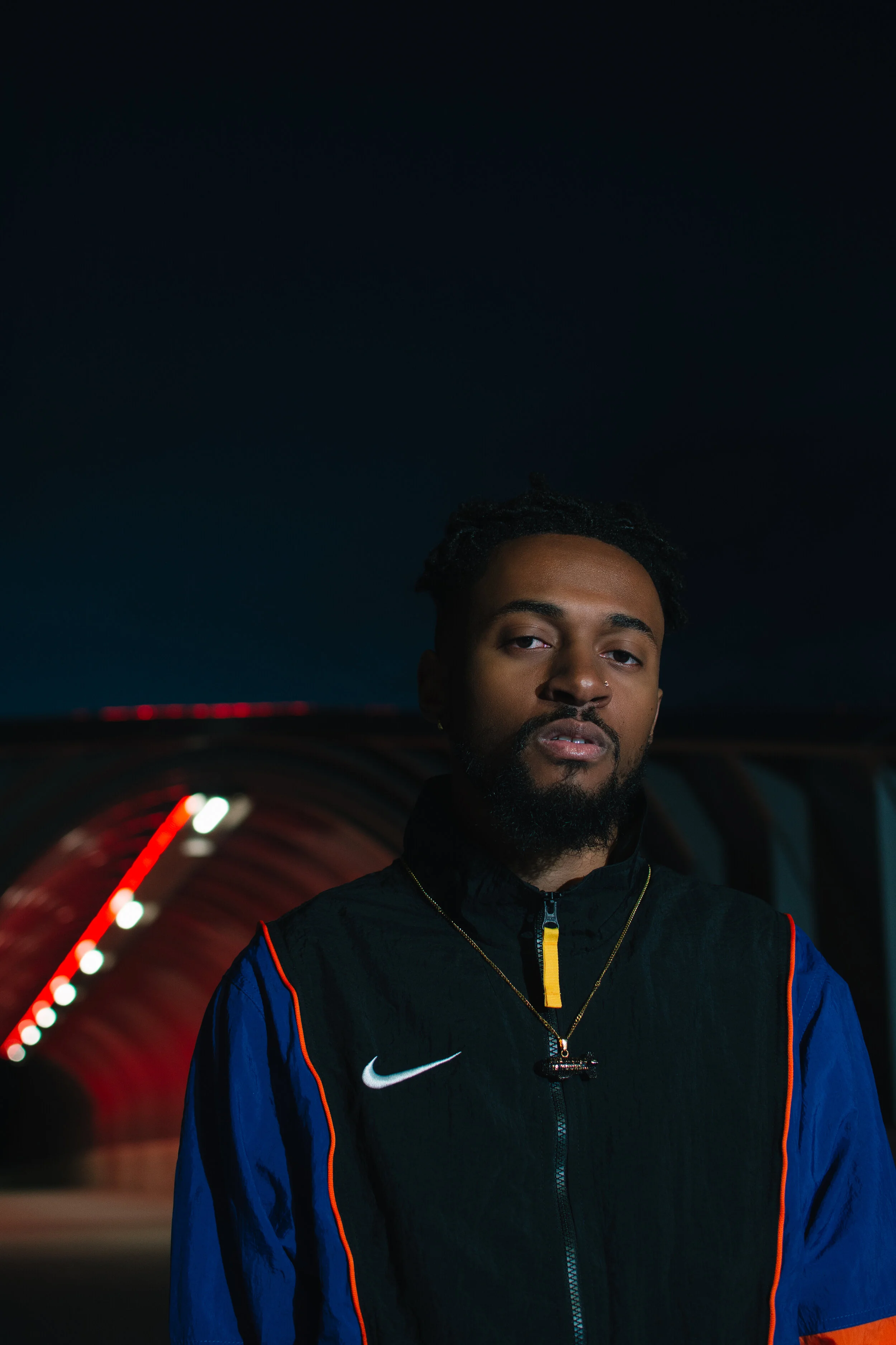 Bakari B. Photo Taken By Essence Ransome. Jacket By Nike.
