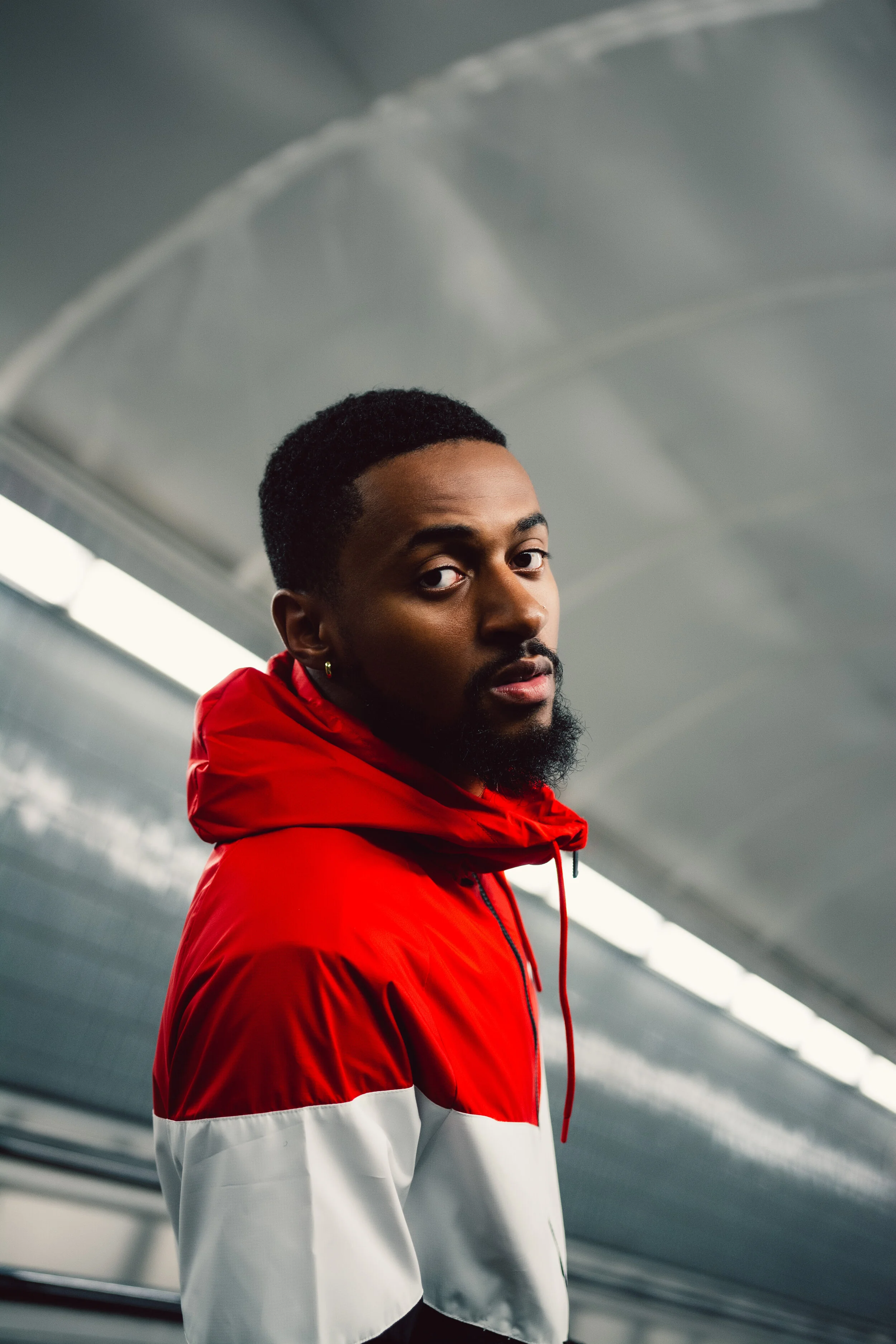 Bakari B. Photo Taken By Essence Ransome. Jacket By Nike.