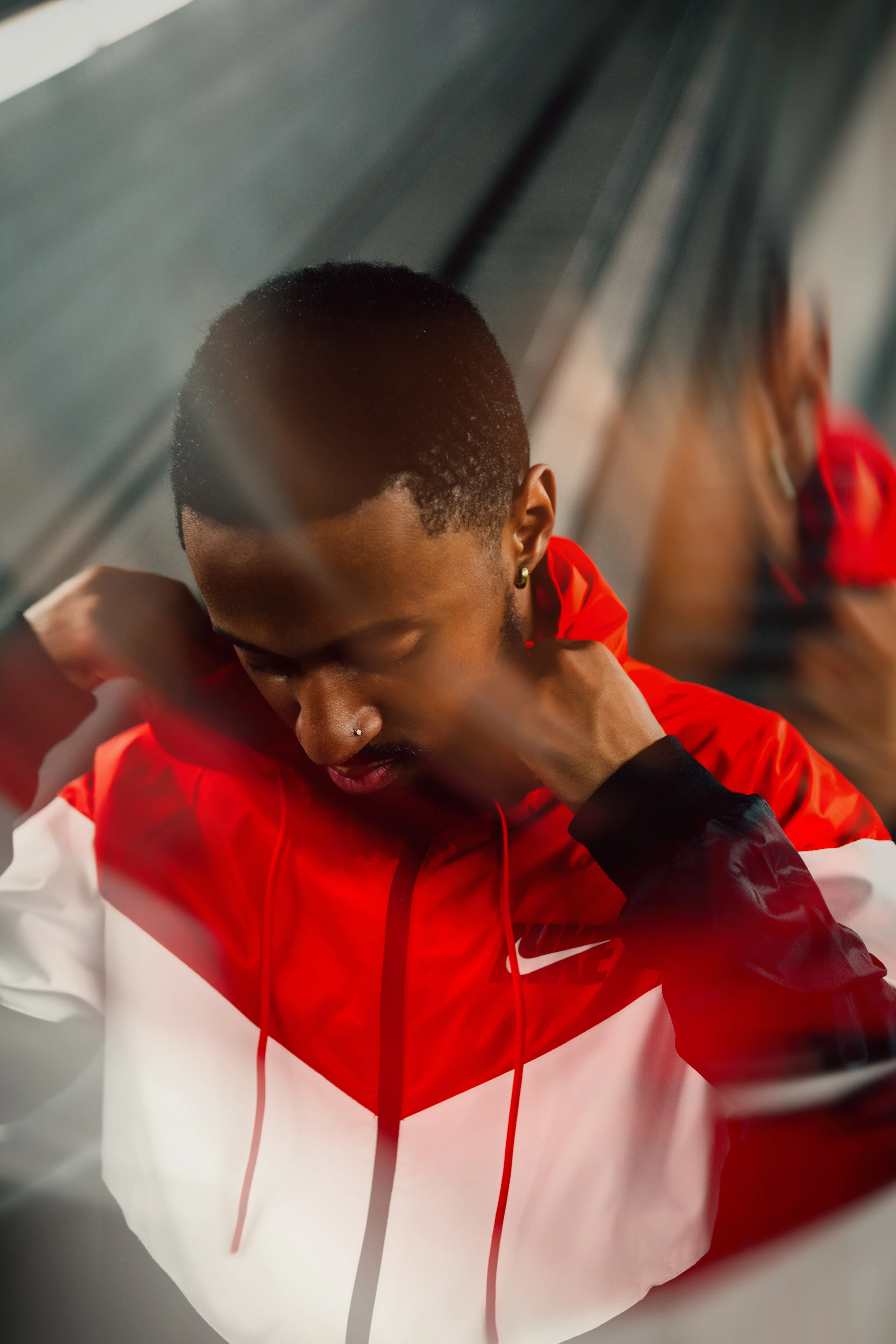 Bakari B. Photo Taken By Essence Ransome. Jacket By Nike.