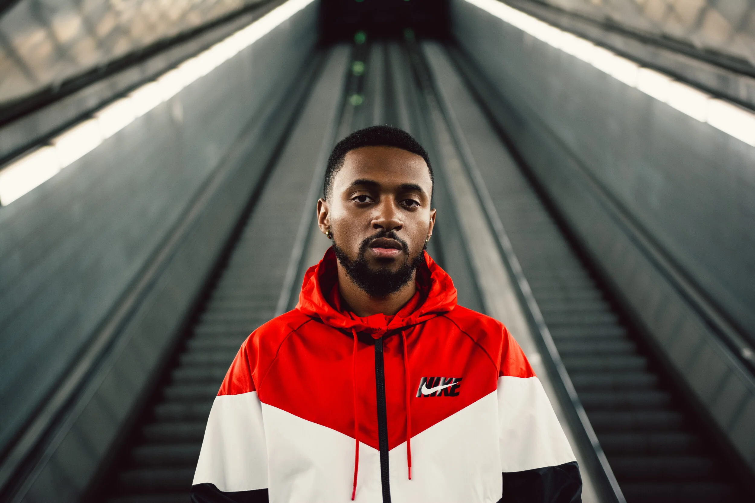 Bakari B. Photo Taken By Essence Ransome. Jacket By Nike.