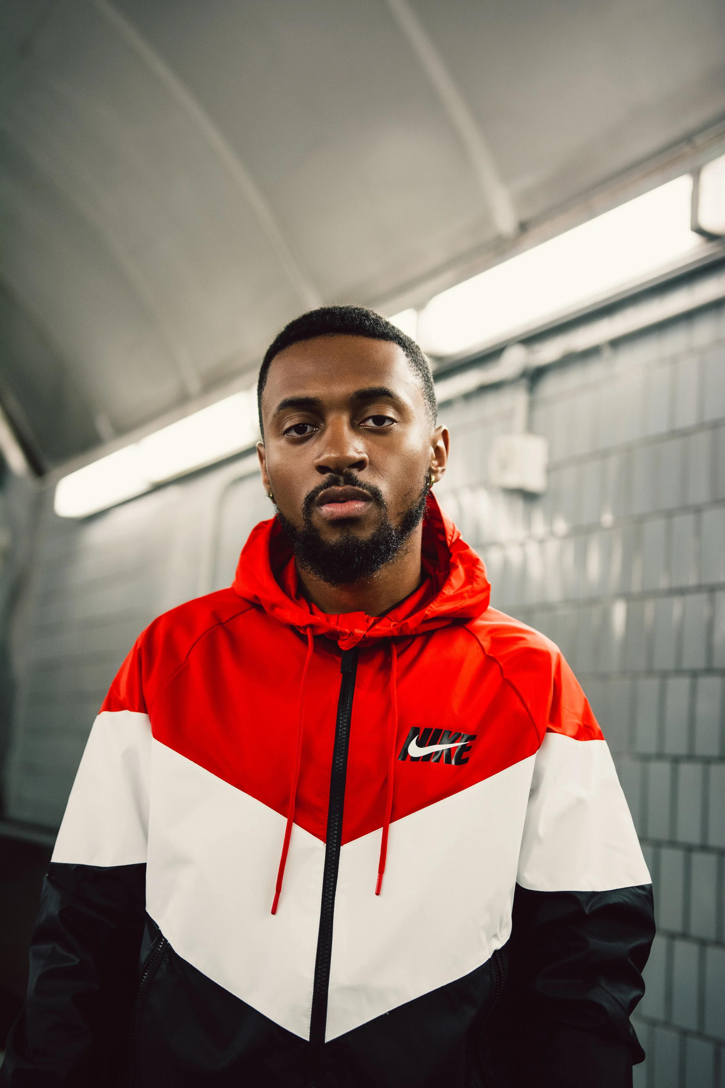 Bakari B. Photo Taken By Essence Ransome. Jacket By Nike.