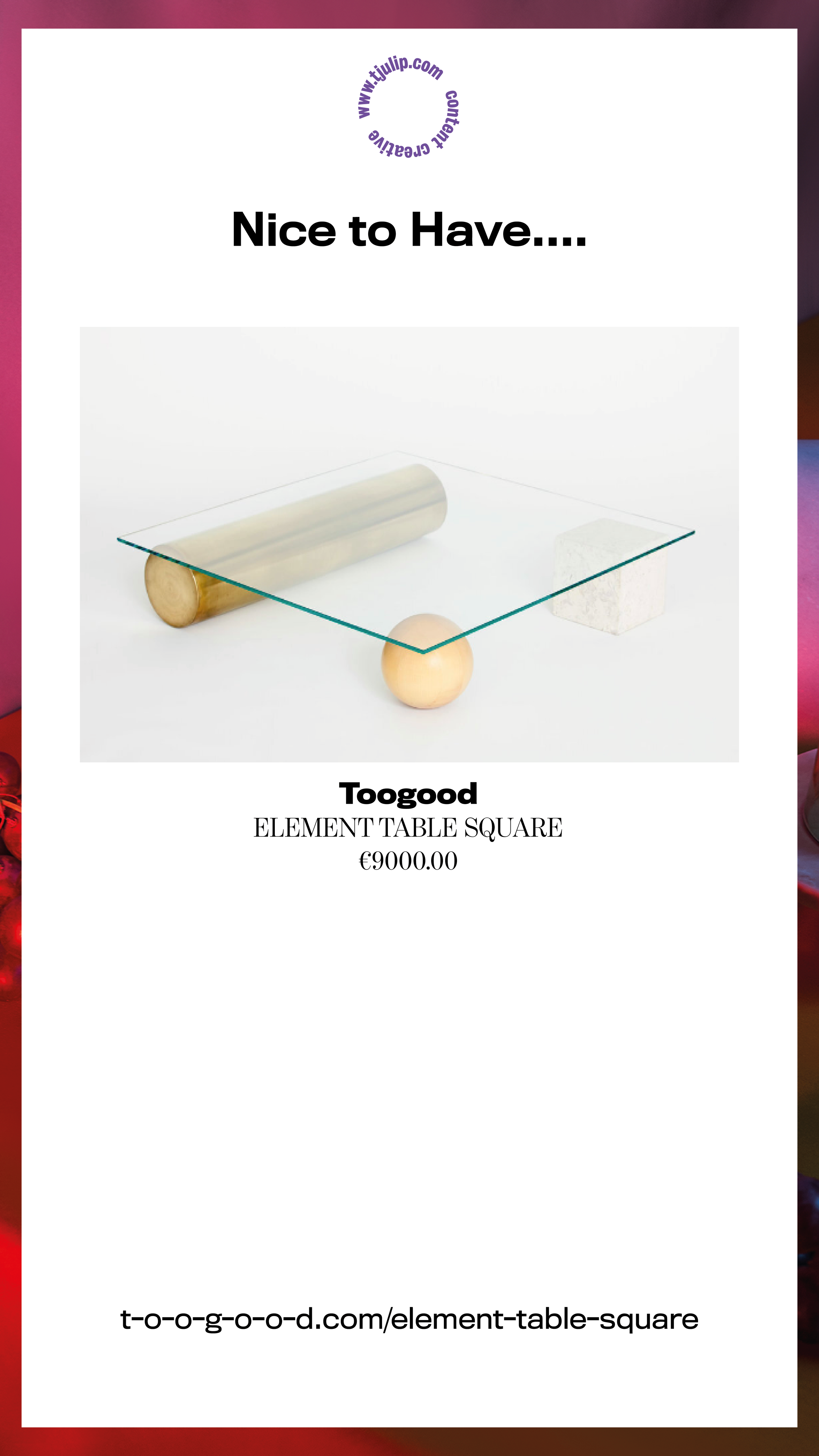 That's one sexy table...