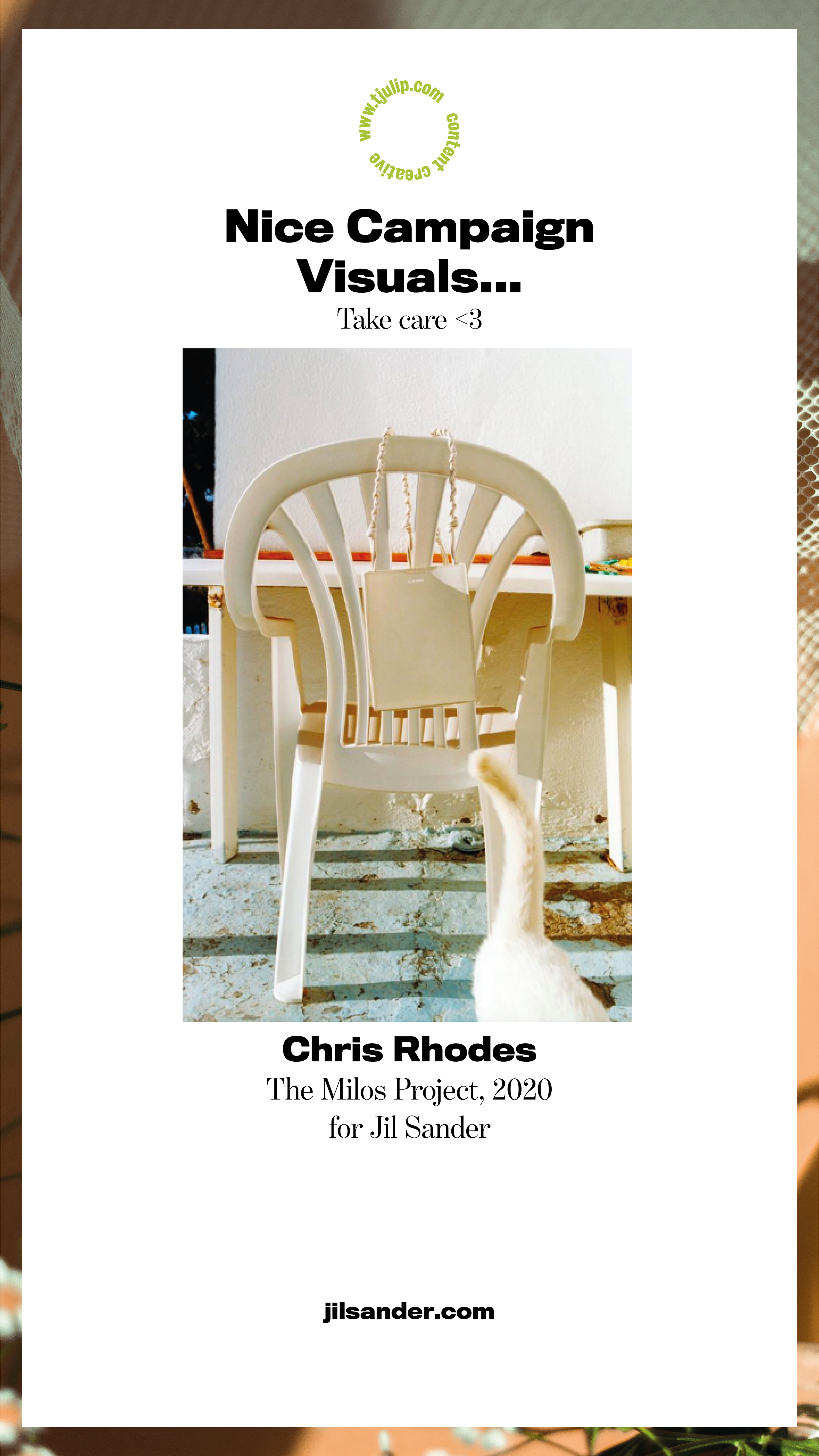 New Jil Sander Campaign...