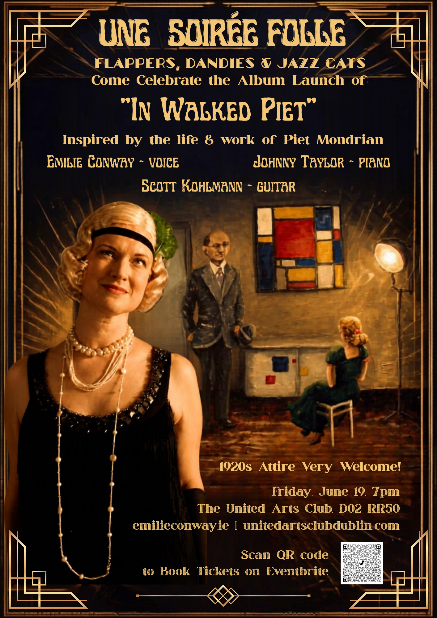 Une Soiree Folle! Launching In Walked Piet, Emilie's new album!
