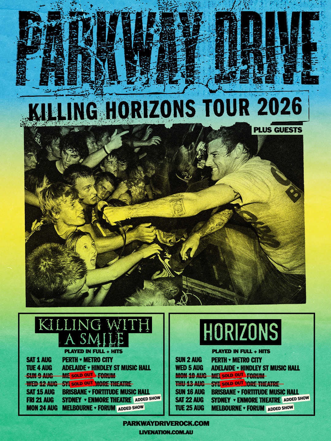 Parkway Drive - Killing Horizons Tour 2026