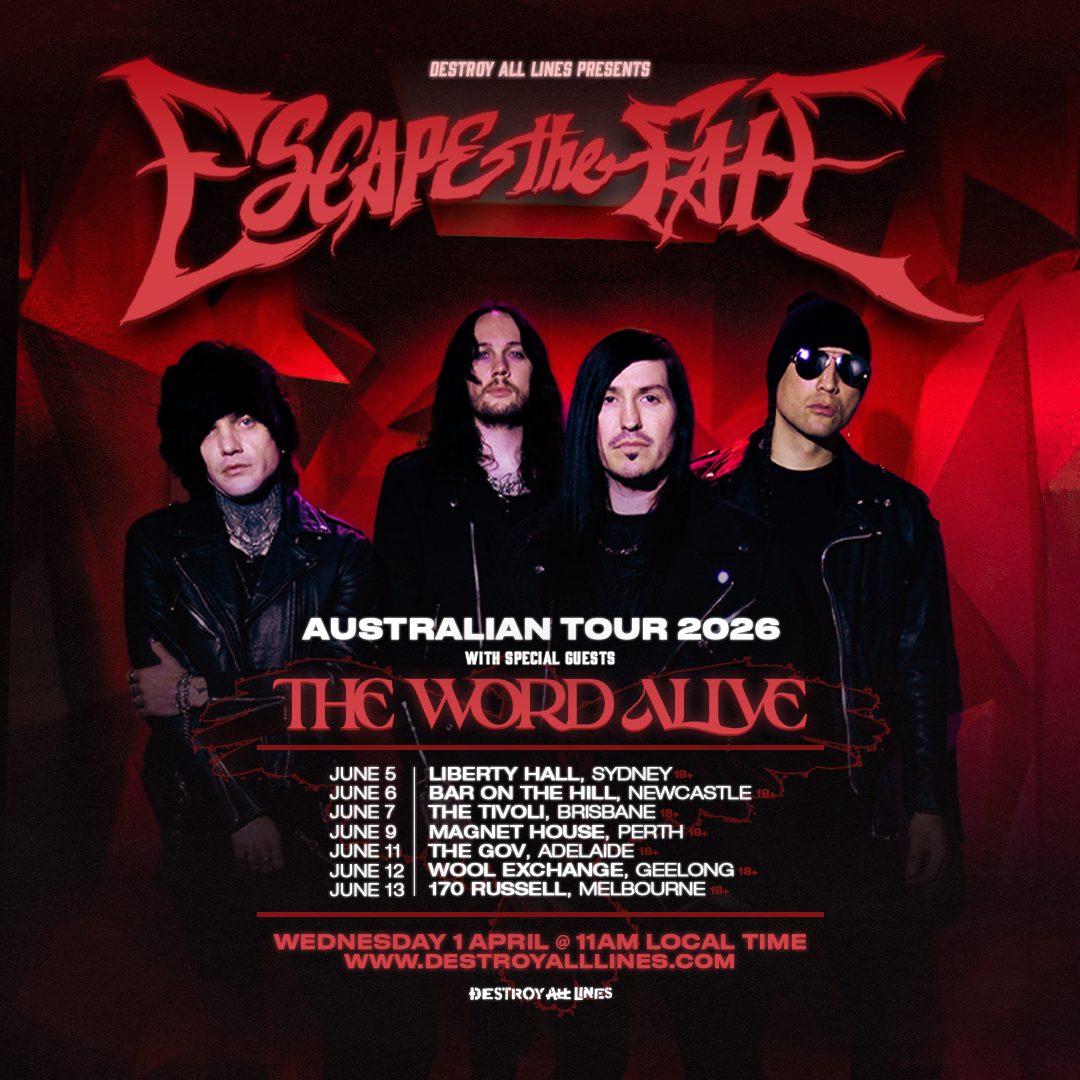 Escape The Fate - Australian Tour 2026