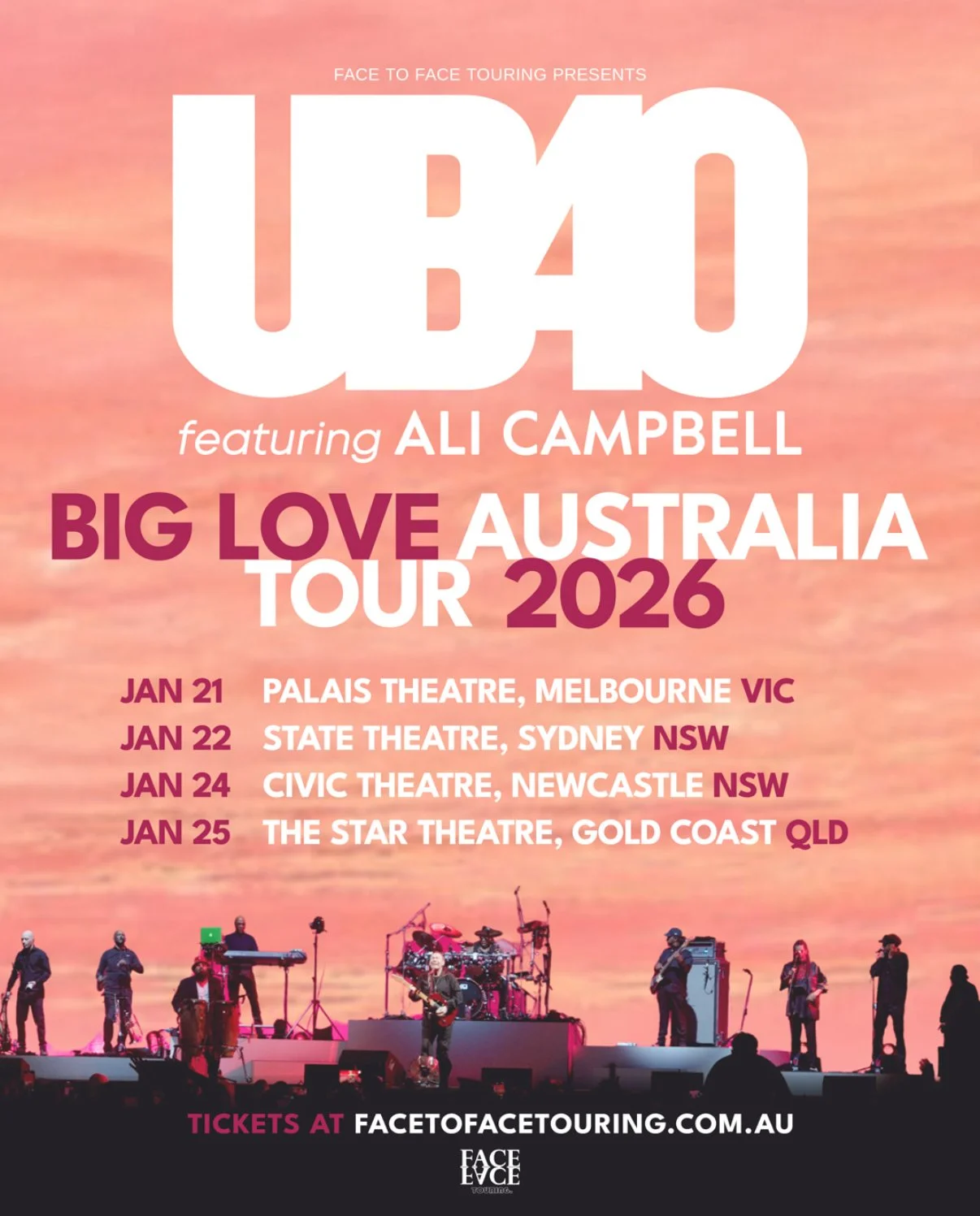 UB40 Ft Ali Campbell - Big Love Australia Tour 2026