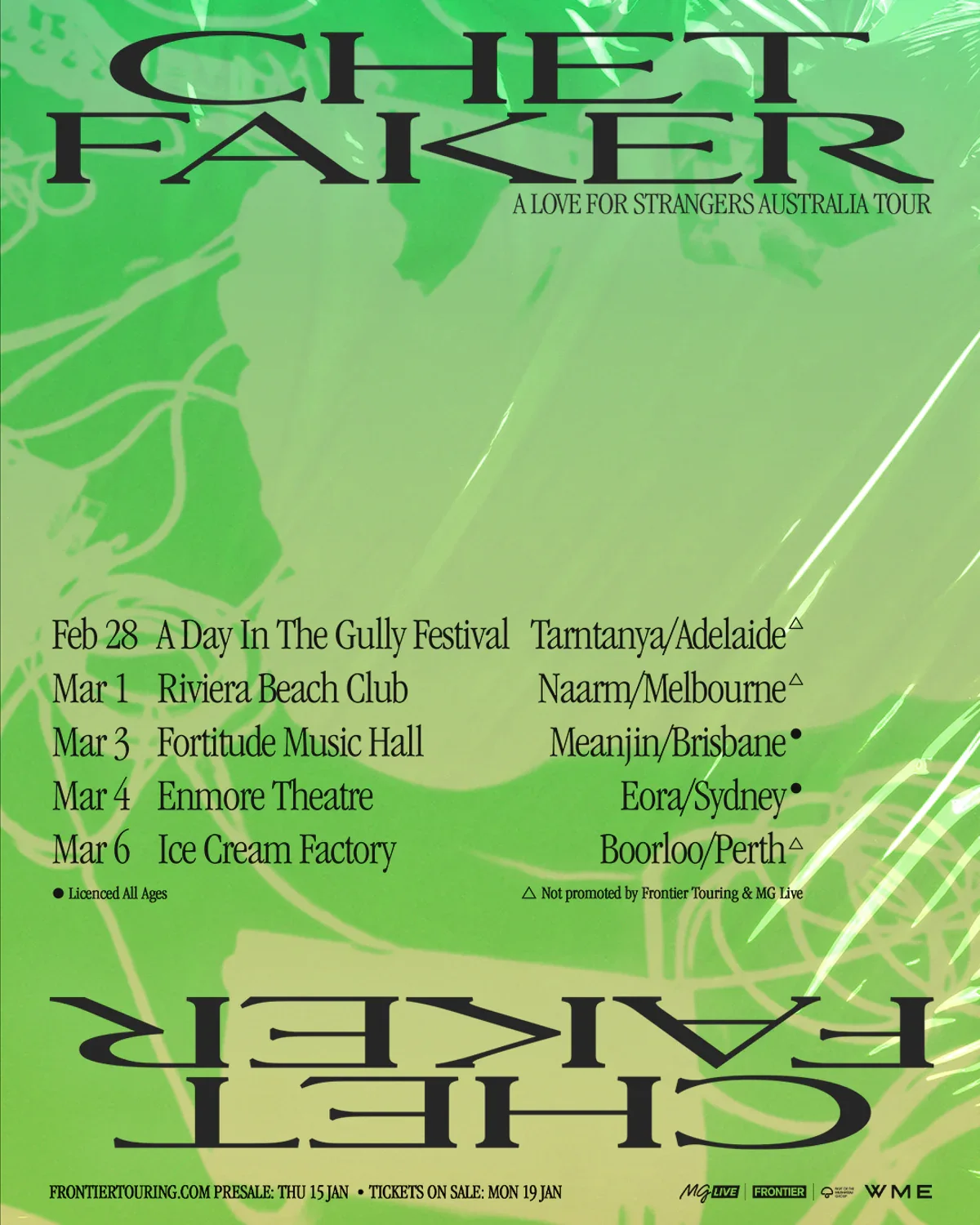 Chet Faker - A Love For Strangers Tour 