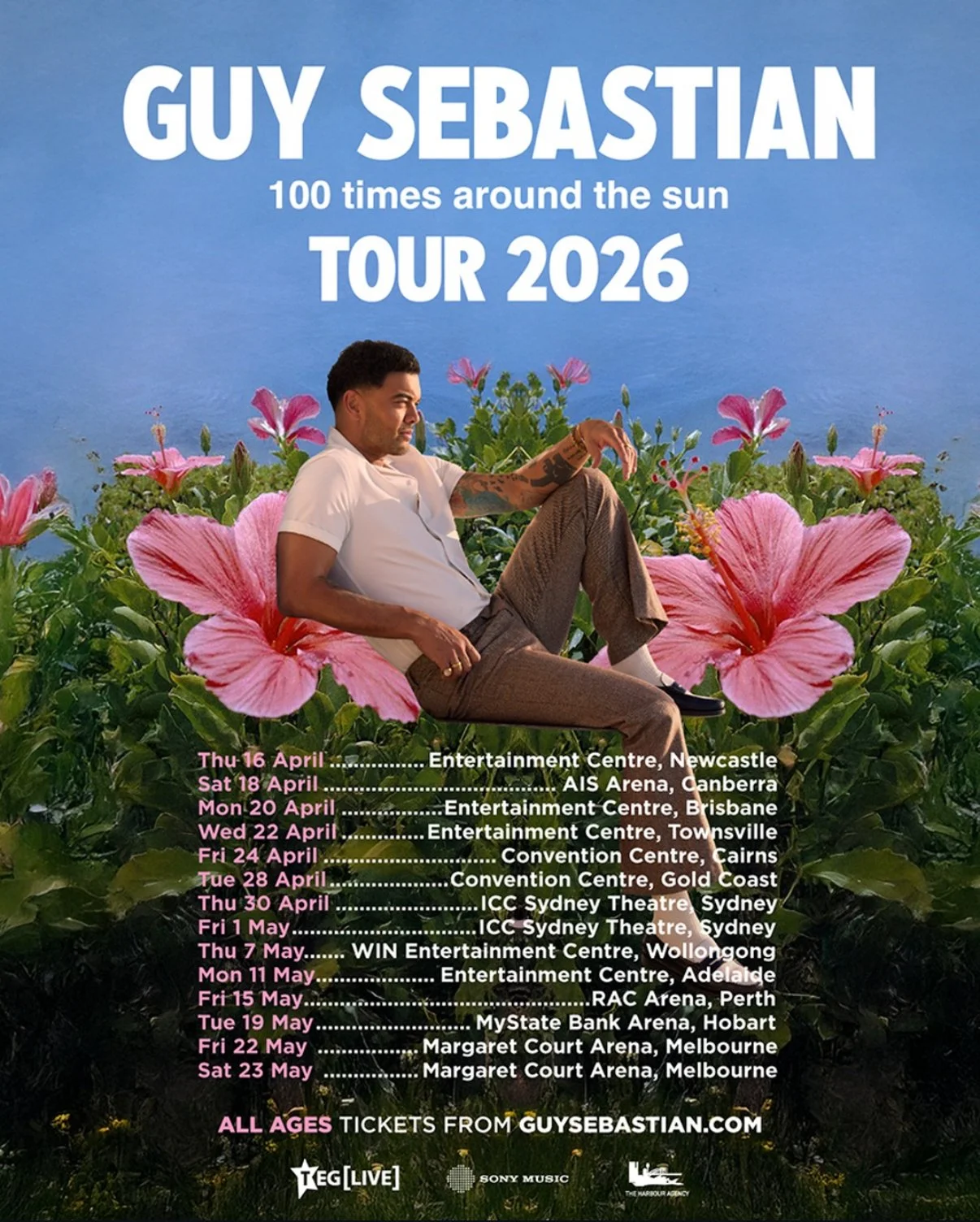 Guy Sebastian  - 100 Years Around The Sun Tour - Adelaide 