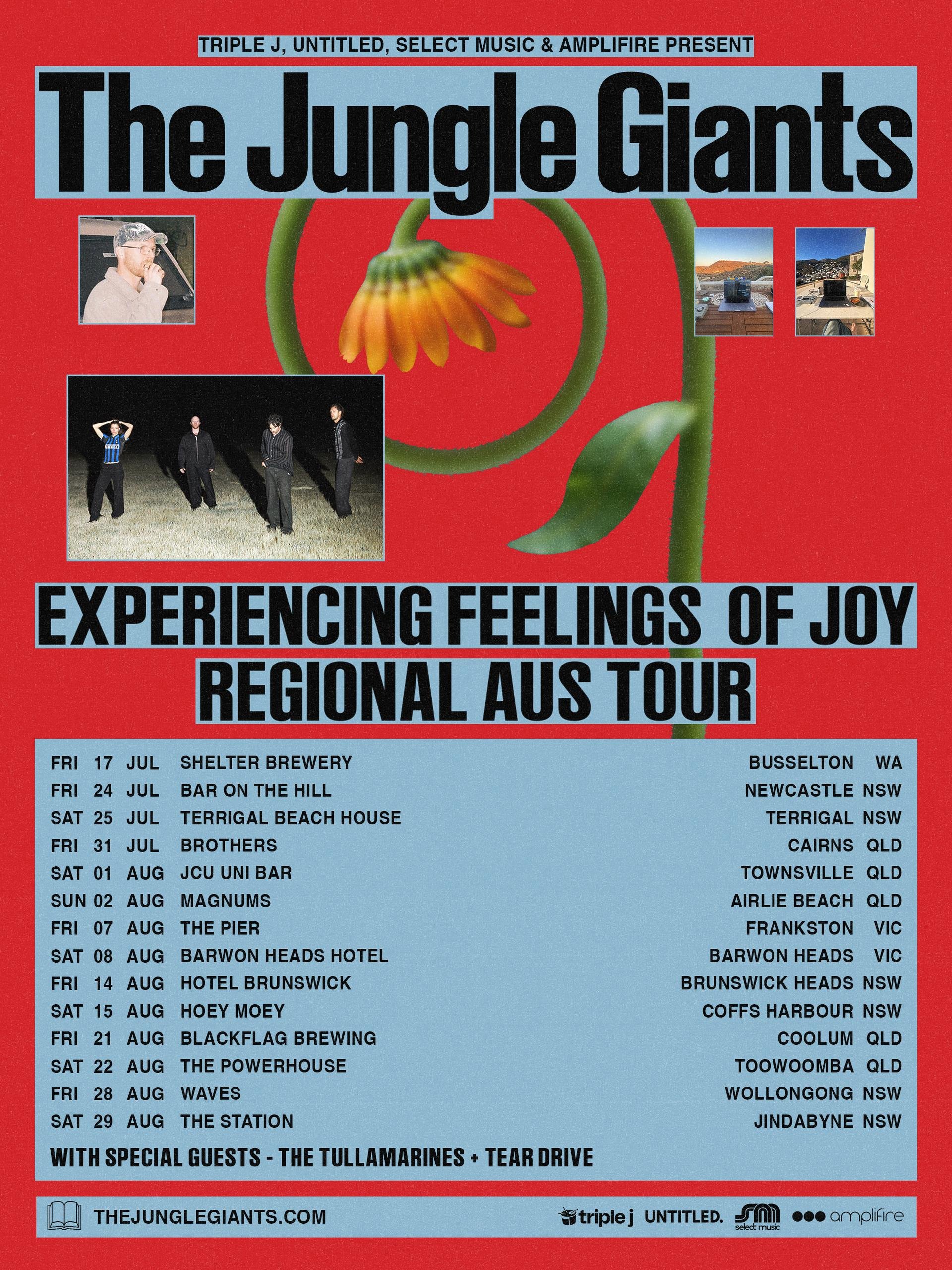 The Jungle Giants - Experiencing Feelings Of Joy Regional Aus Tour