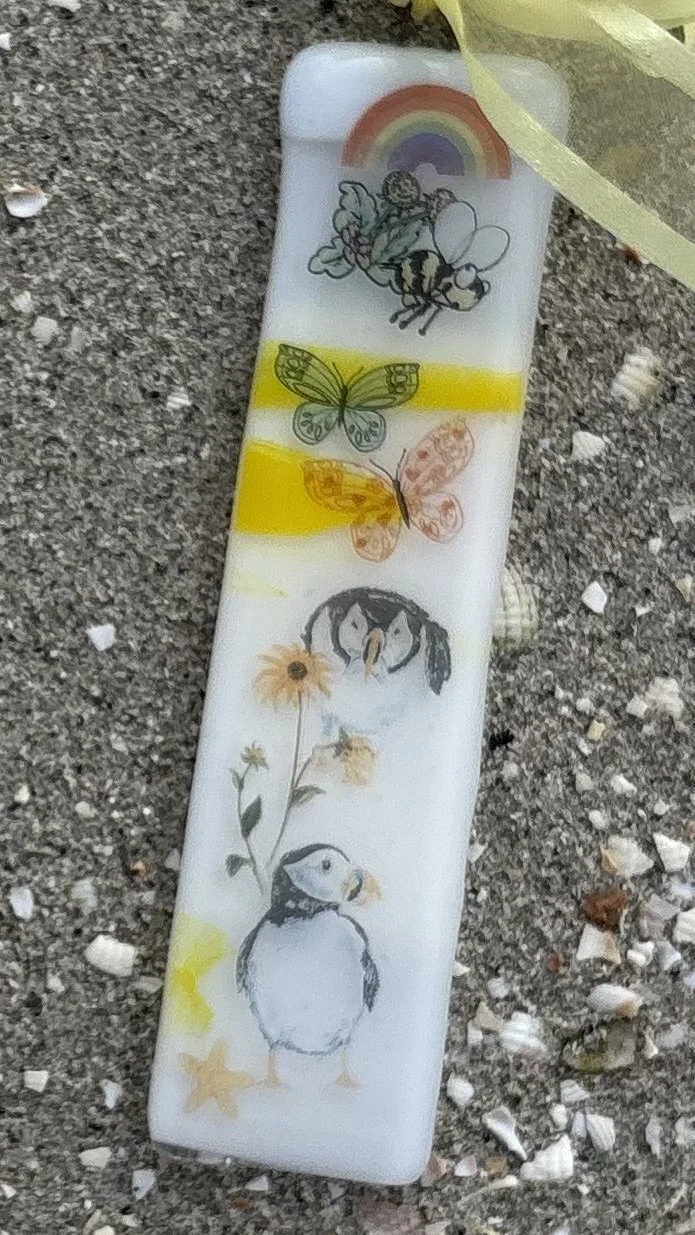 A beautiful flowers and butterflies suncatcher