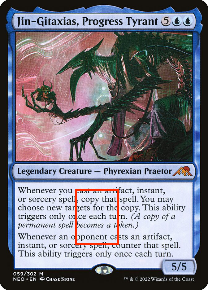 Jin-Gitaxias, Progress Tyrant (Kamigawa: Neon Dynasty)