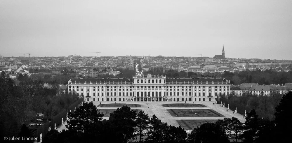 The gardens of Schönbrunn in Vienna