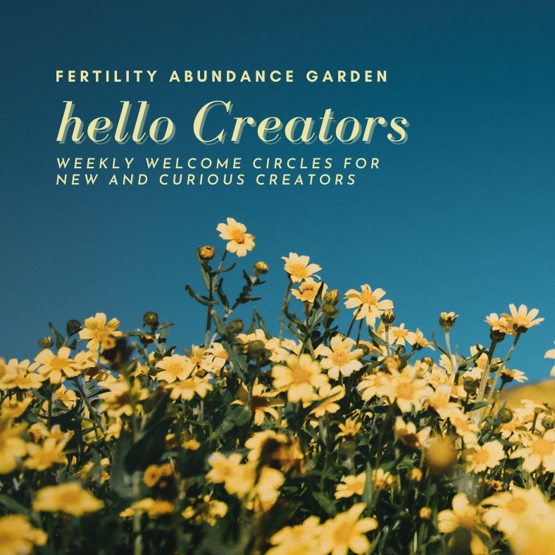 hello Creators Welcome Circle