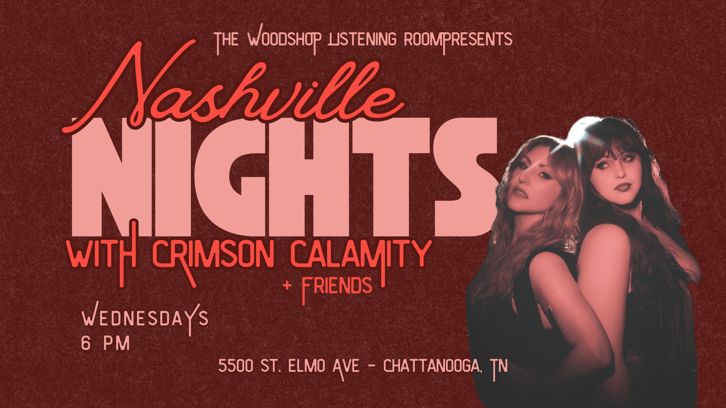 crimson calamity, americana nights, nashville music, americana, chattanooga, live music, wednesdays, saint elmo