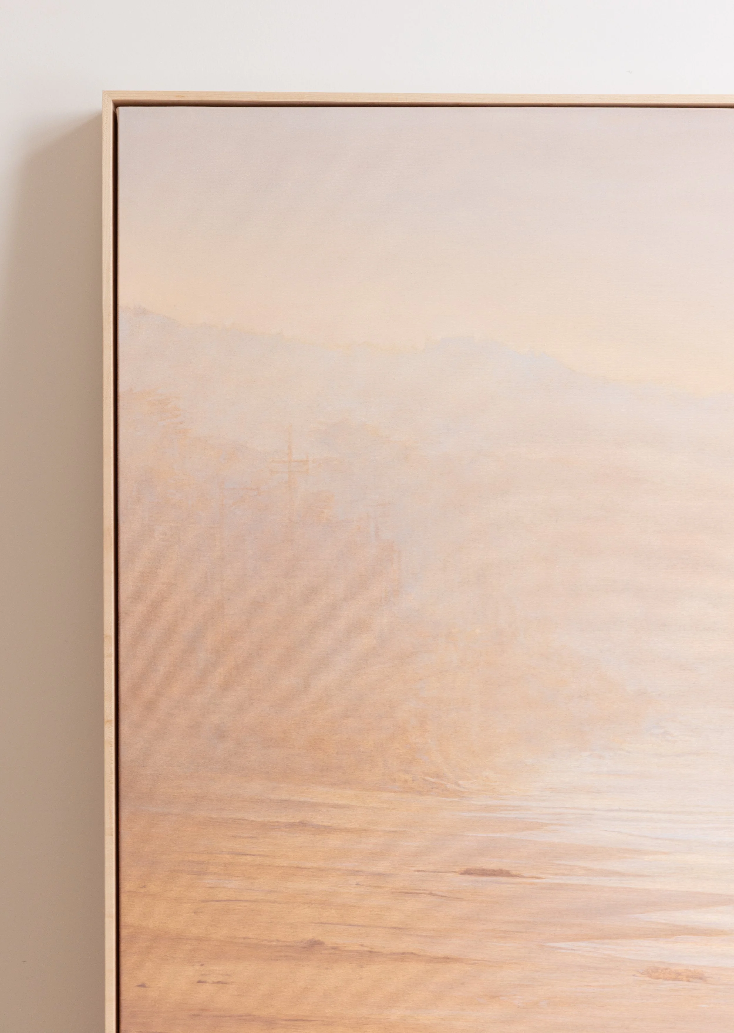 "A sense of knowing" an original oil landscape painting inspired by the softness and light of the west coast.