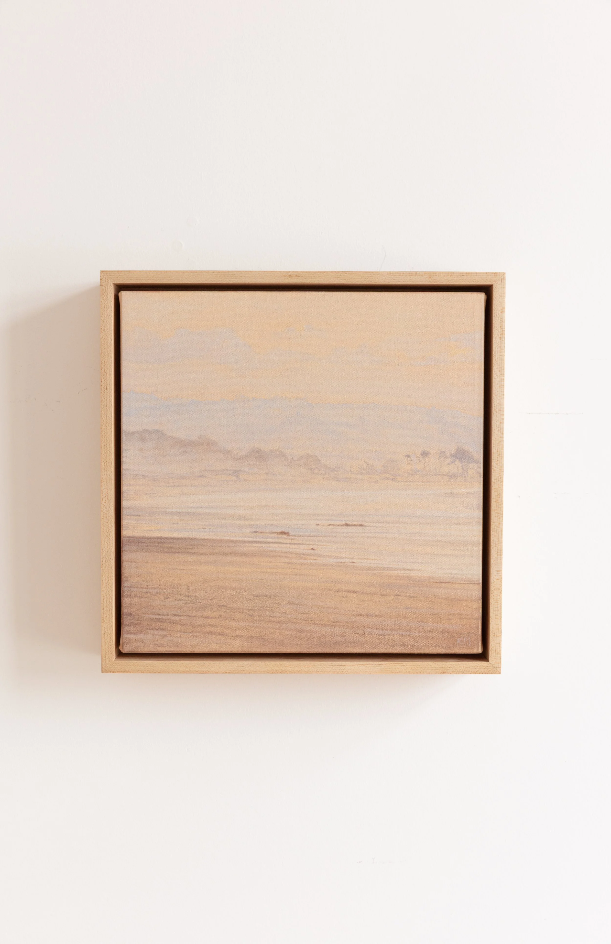 "Subtle Shifts I" an original oil landscape painting inspired by the softness and light of the west coast.