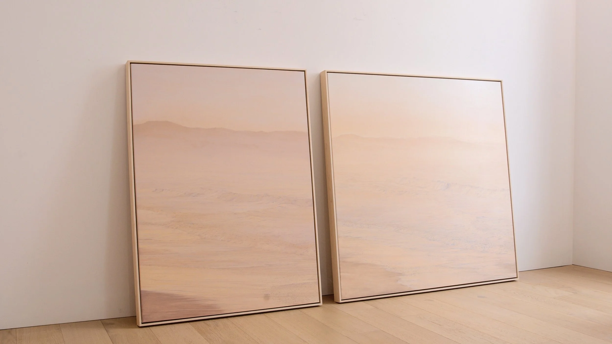 "No Hard Edges" a collection of original oil paintings inspired by the softness and light of the west coast.