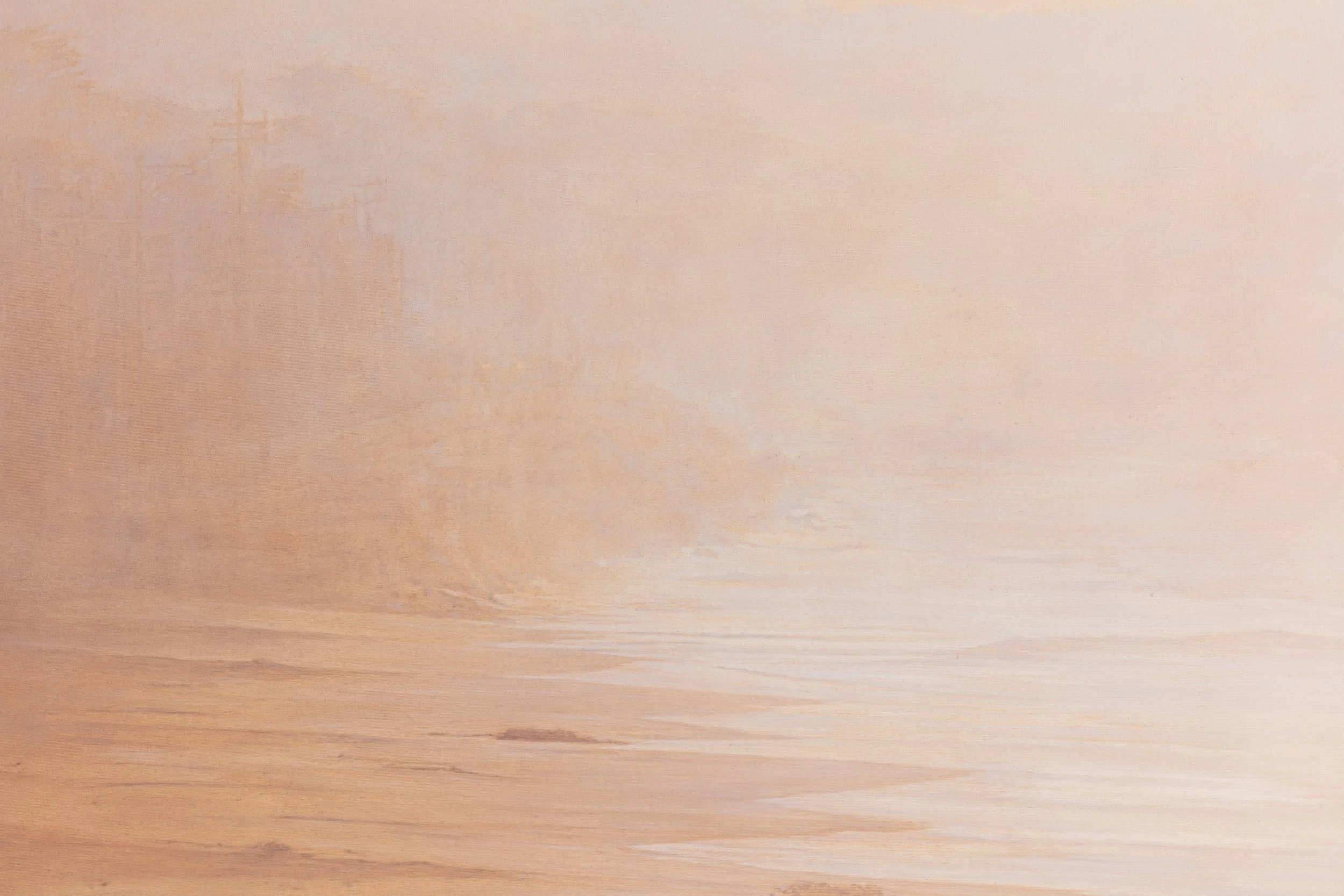 "A sense of knowing" an original oil landscape painting inspired by the softness and light of the west coast.