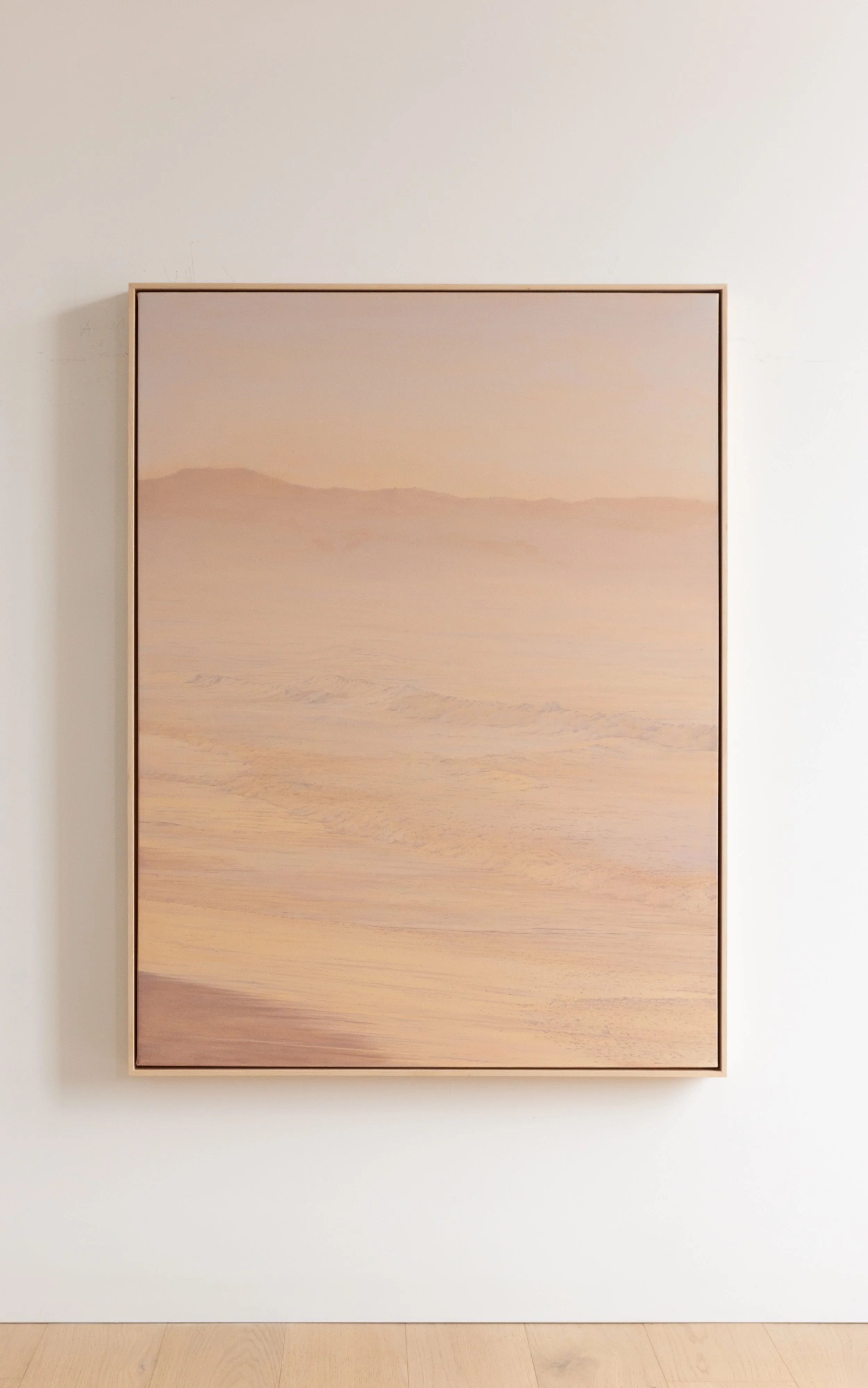 "Softly, Softly" an original oil landscape painting inspired by the softness and light of the west coast.