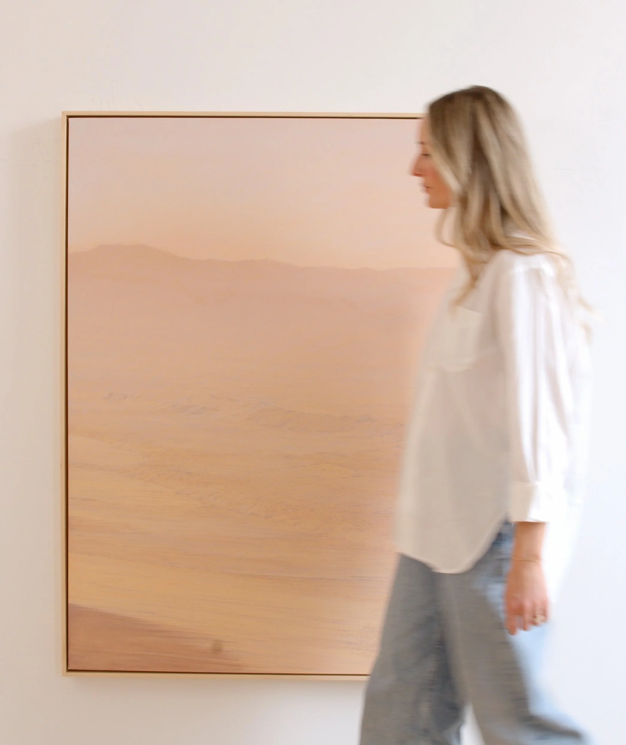 "Softly, Softly" an original oil landscape painting inspired by the softness and light of the west coast.