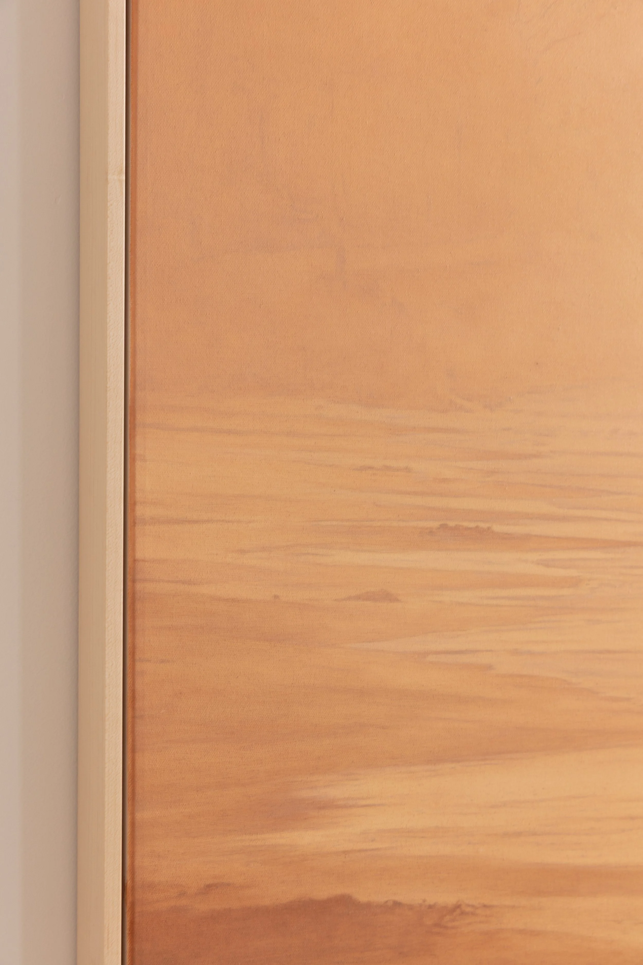 "And we begin again" an original oil landscape painting inspired by the softness and light of the west coast.