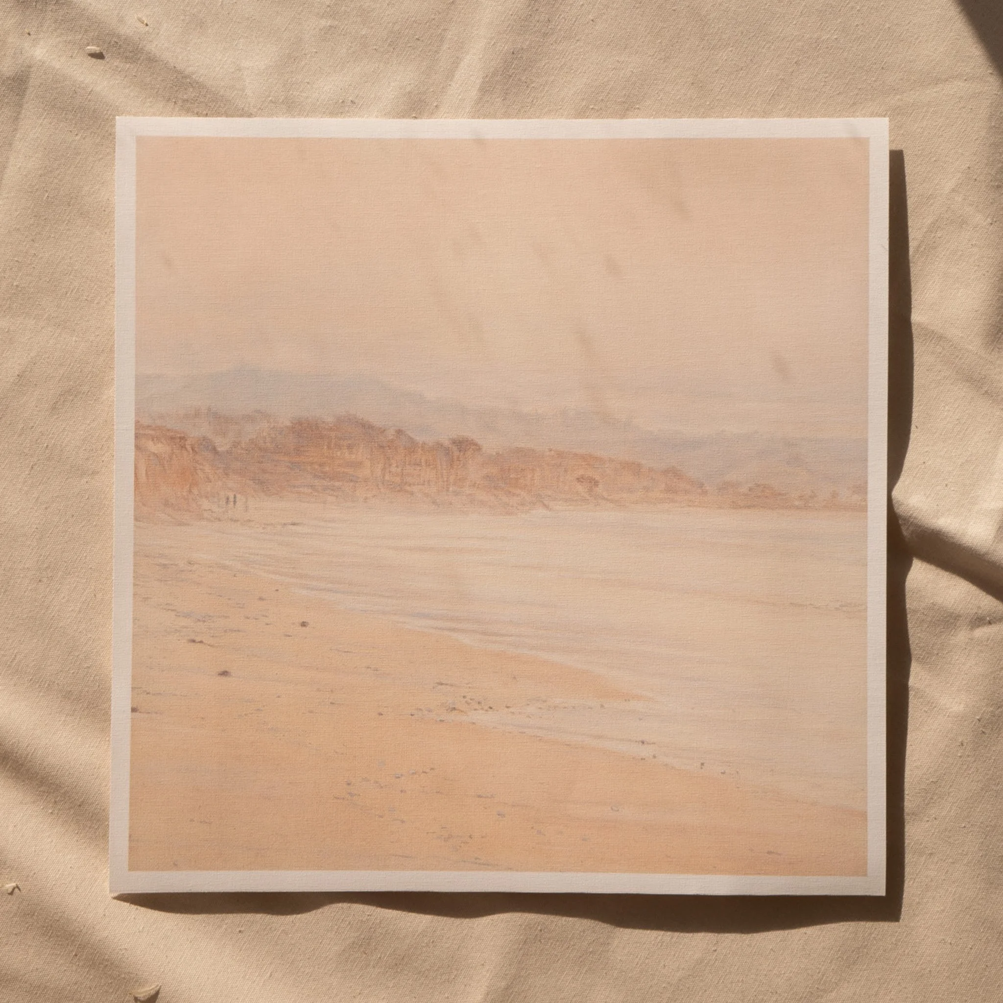 "I'm in the water" A 16 ½ x 16 ½ Square Canvas Print with Border (Artist Sample)