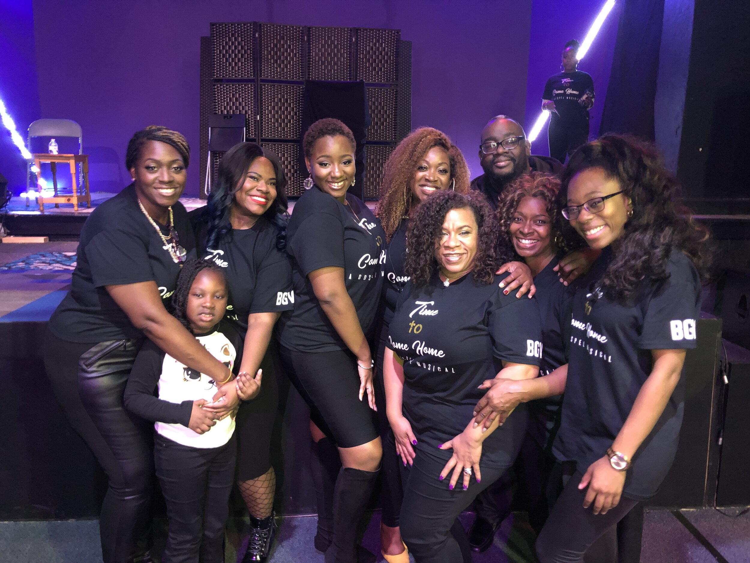 Some of our team and Background Vocals. Marlina (team) Shawanna, Sarah, Violet, Joyce, Derek, Whitney (BGV)