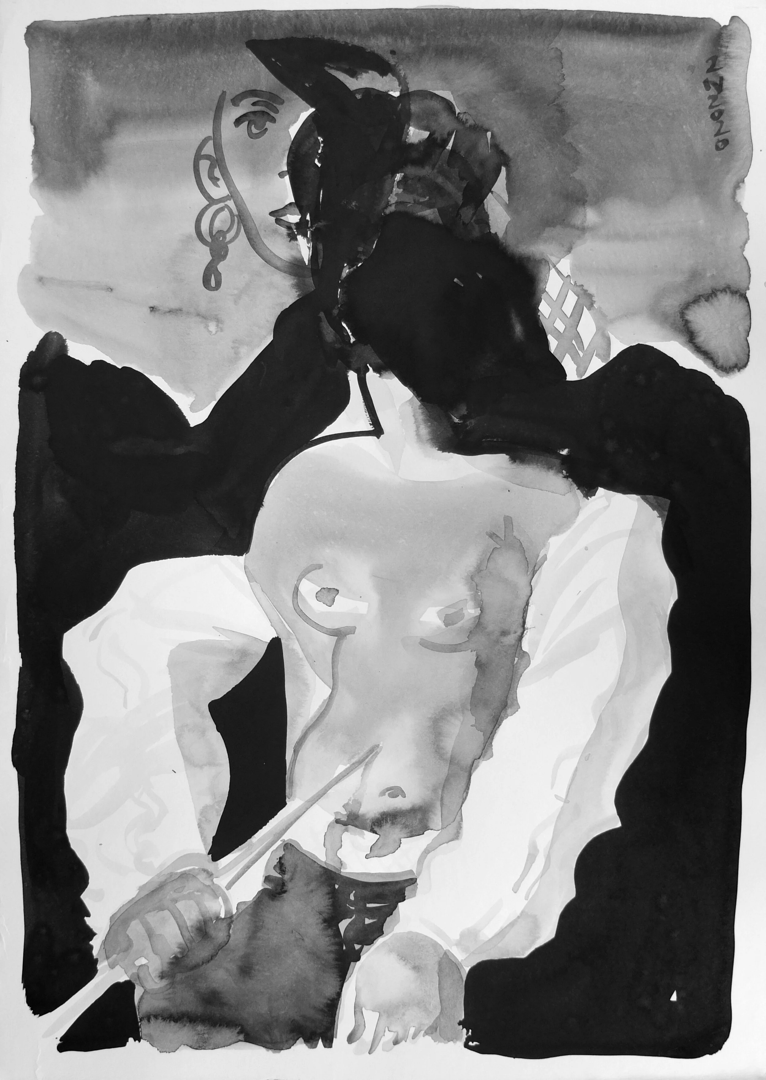 Étude pour Lucrèce 4