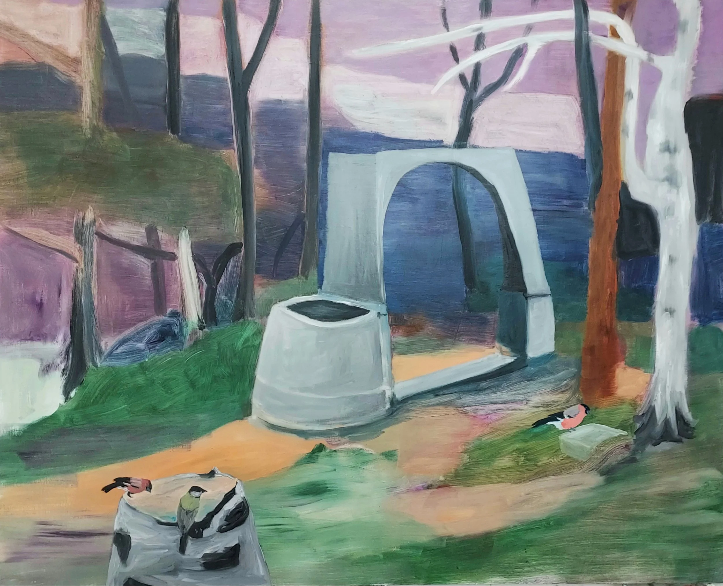 Uusi aamu koittaa (122x153cm)