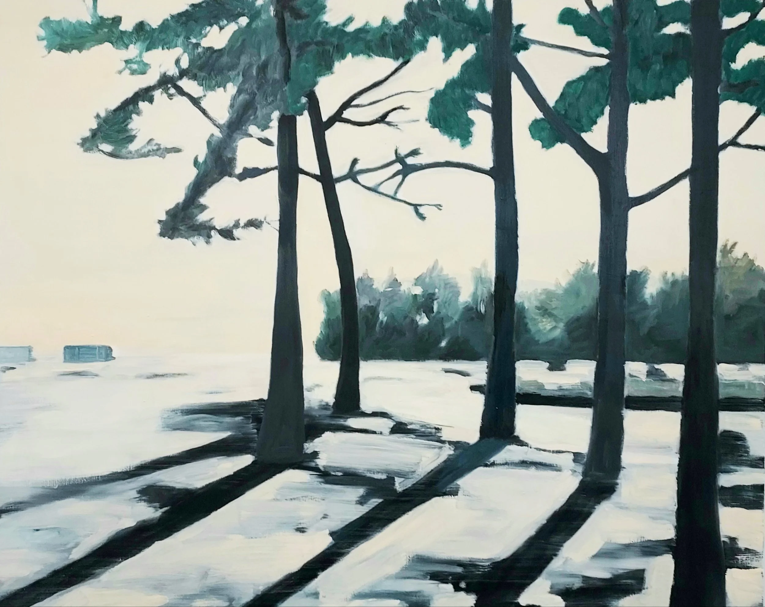 Terijoen hiekkaa (tuulta, valoa, varjoja) 122x153cm