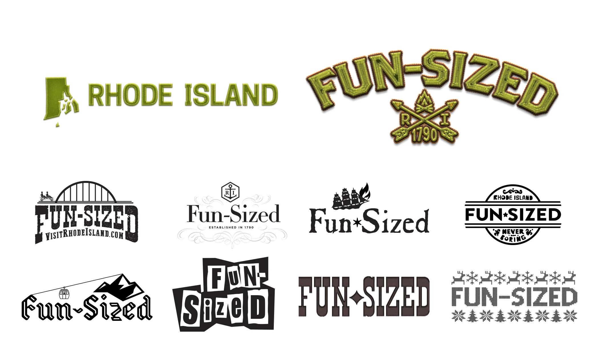  Just a few of the designs for the commercial end cards. 