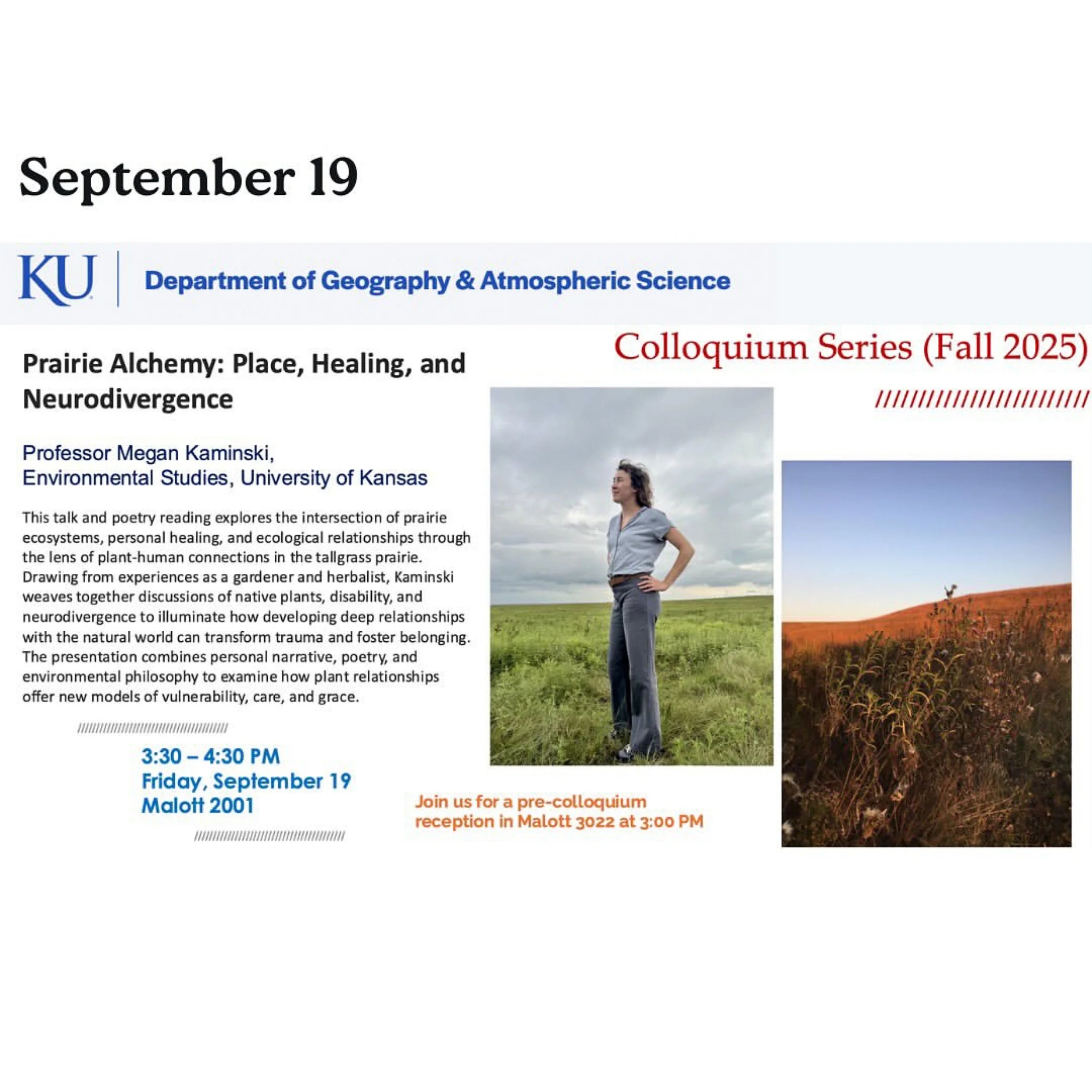 KU Department of Geography & Atmospheric Science Colloquium