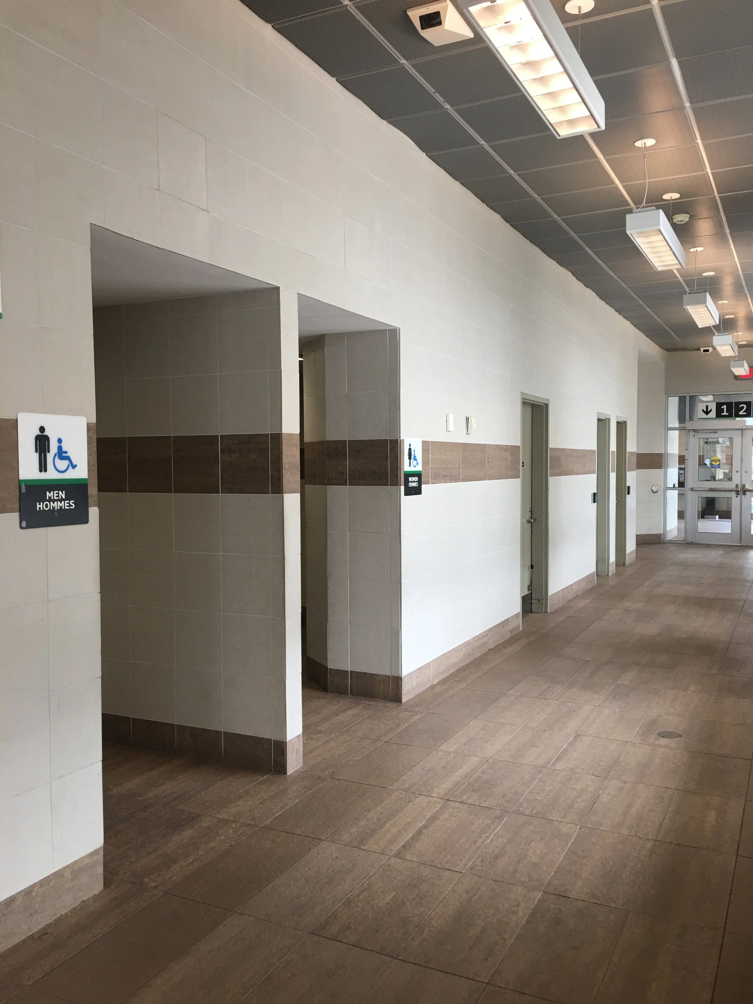 Washroom renovation at Pickering GO