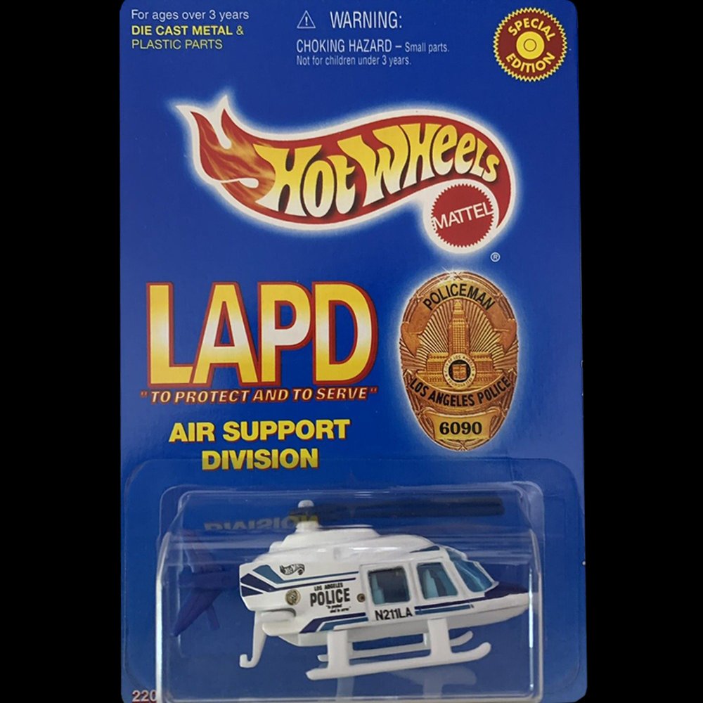  Hot Wheels LAPD Toy Helicopter  