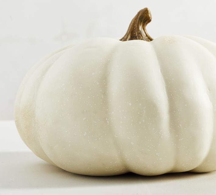 Faux White Pumpkin