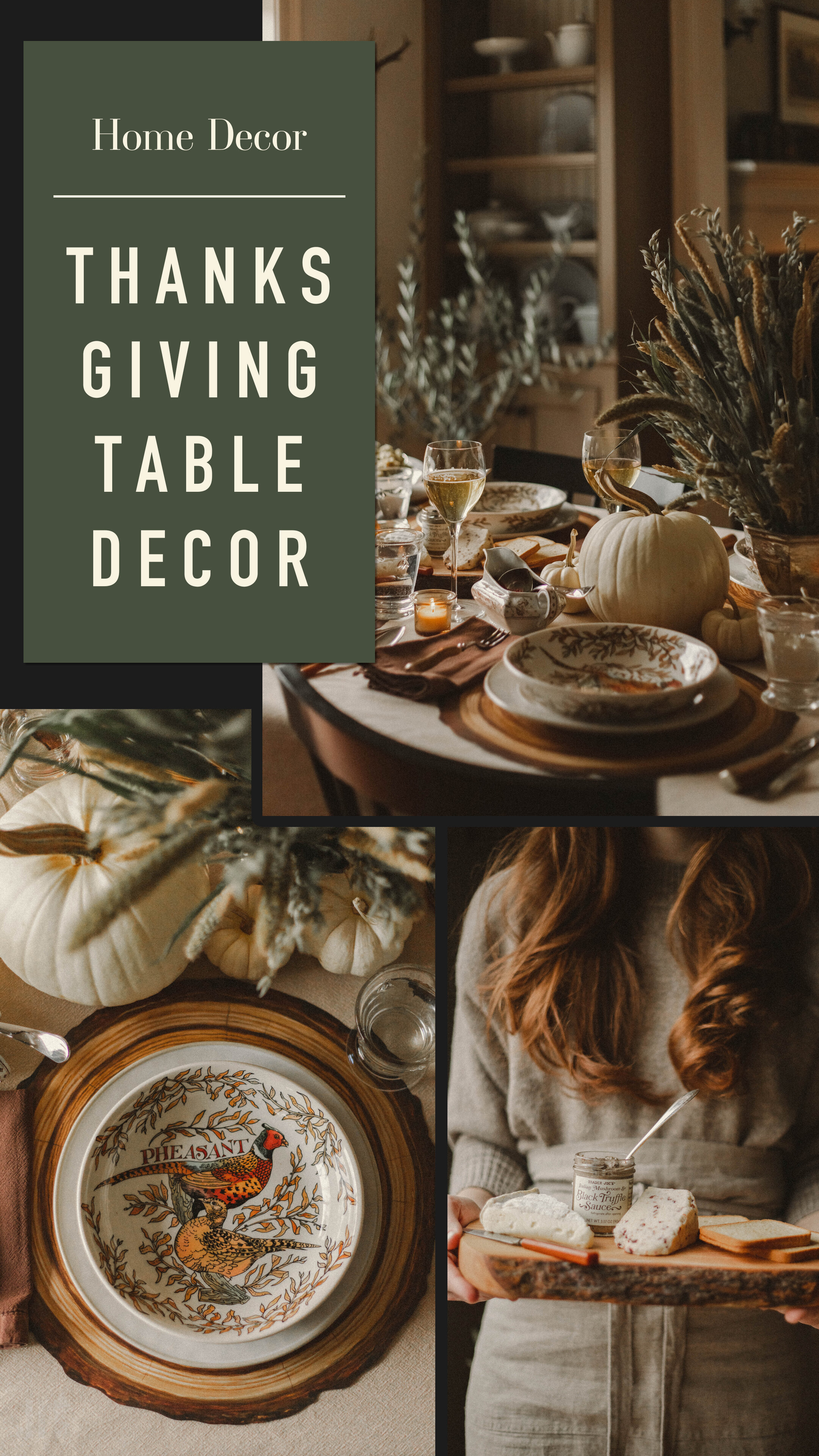 Thanksgiving Table, Thanksgiving Decor, Thanksgiving Decorations, Fall Decor, Fall Table, Autumn Decor, Autumn Table, November, Thanksgiving