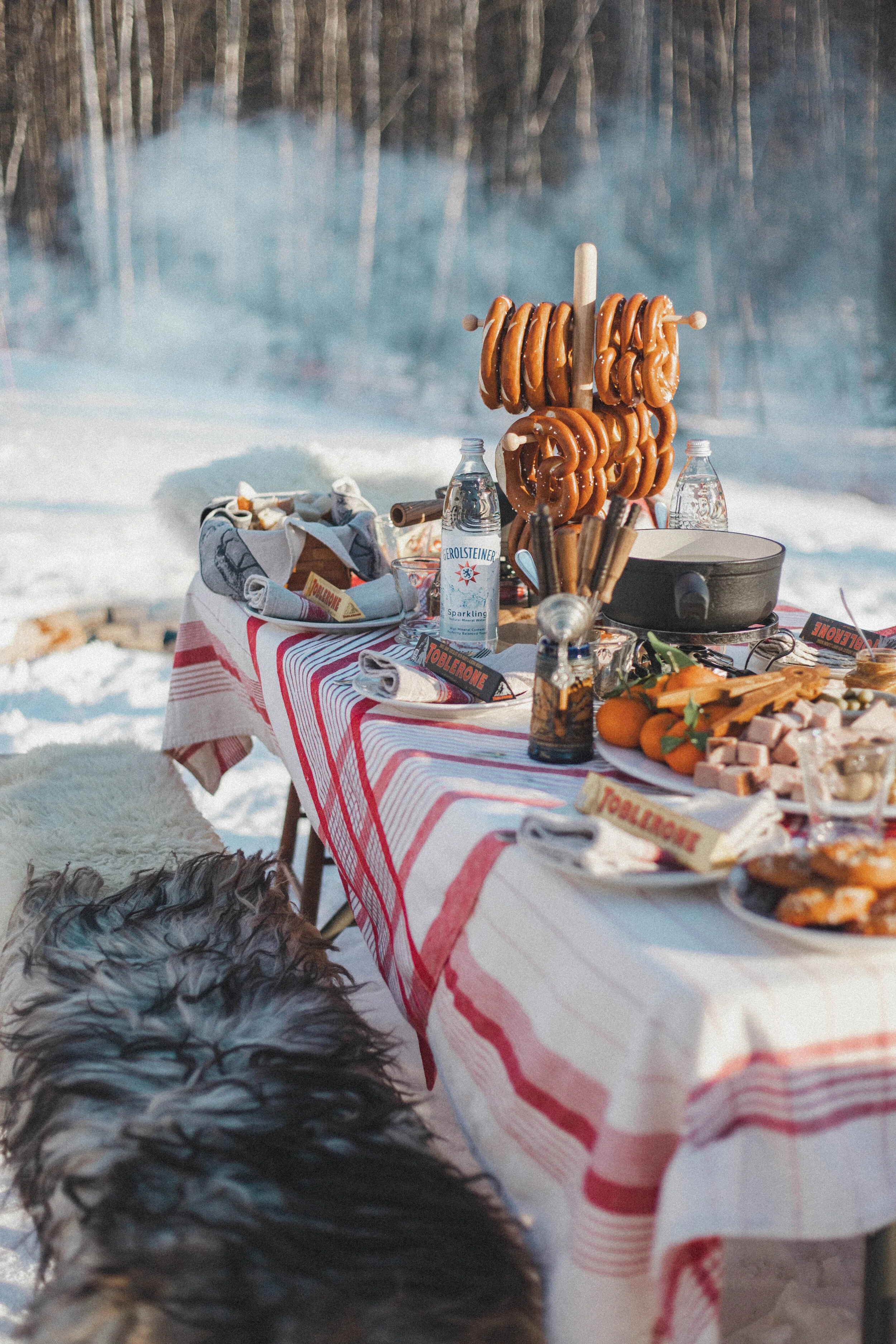 fondue party, apres ski, wintertime, winter, snow, snow party,