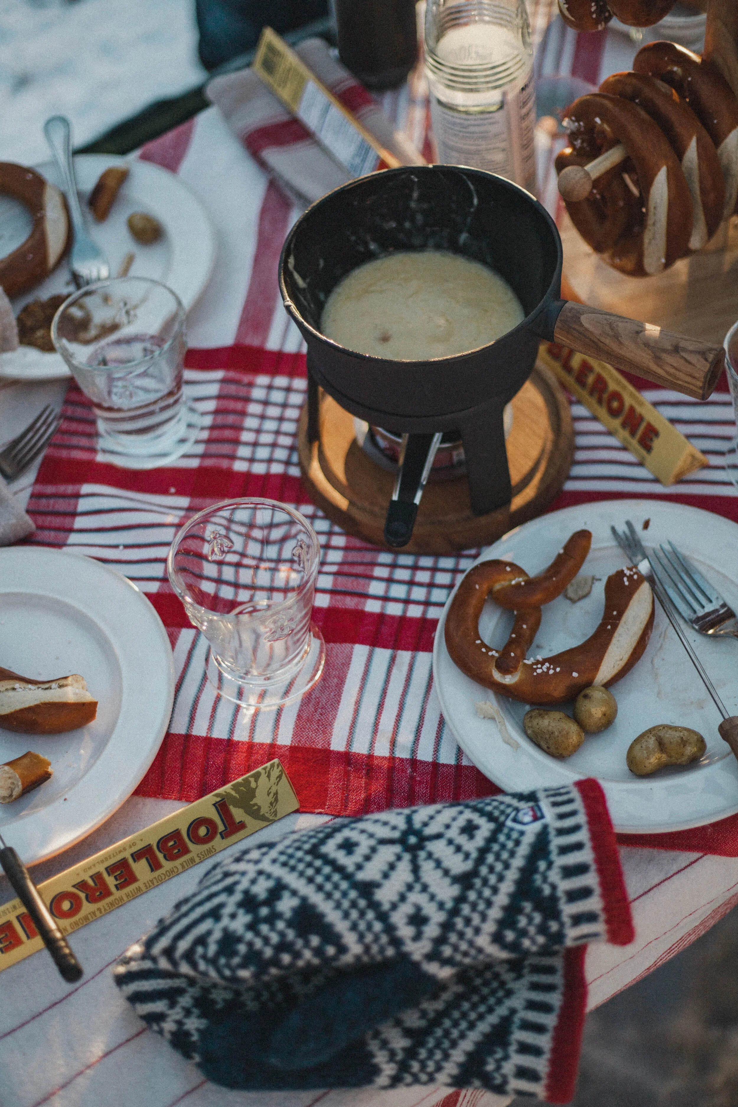 fondue party, apres ski, wintertime, winter, snow, snow party,