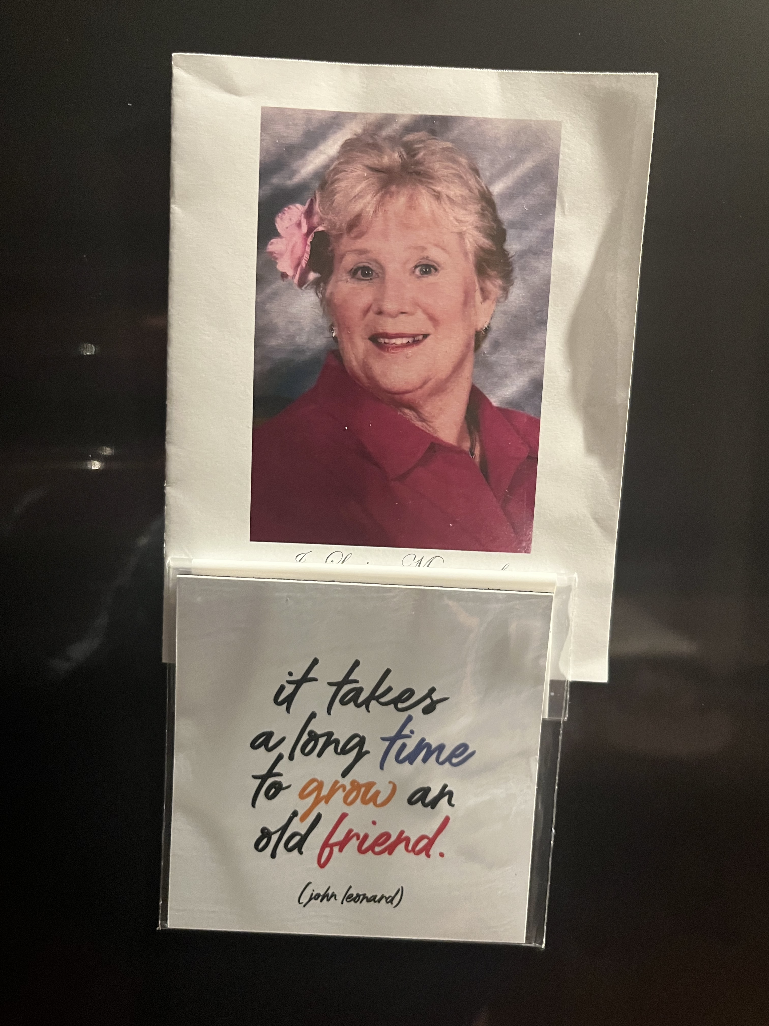 This is my sister Pat who went to be with the Lord last spring after brain cancer and the results of chemo. RIP, dear sister. - Kathy Jandric
