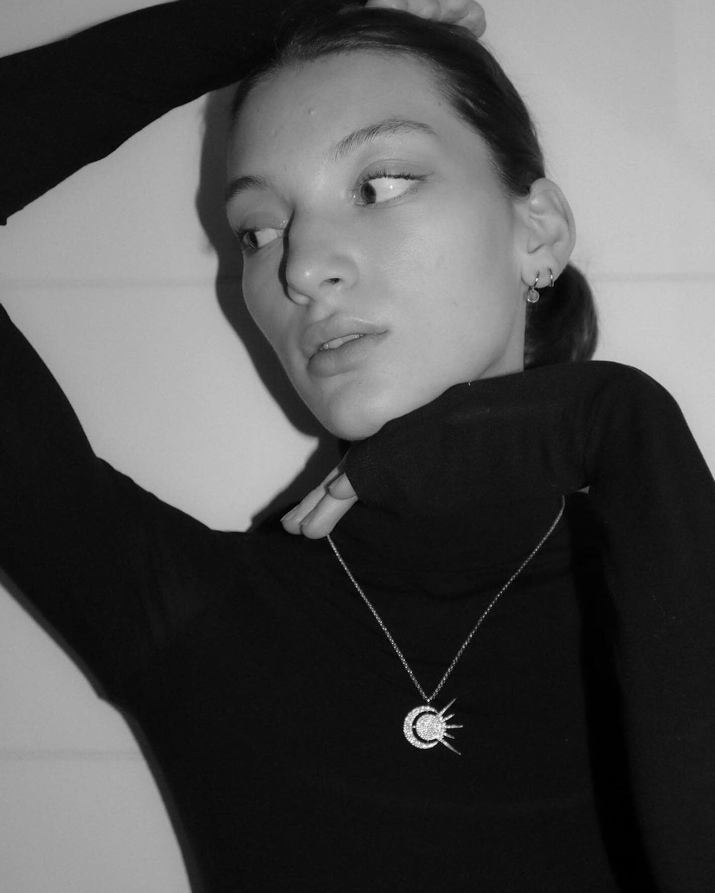 Beautiful Tais wearing our Sun &amp; Moon Necklace 🫶🏻