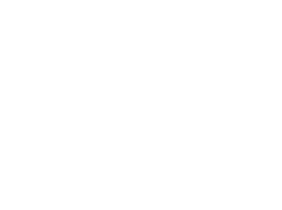 Dibujo de un arcoíris con nubes en ambos extremos, en línea blanca sobre fondo negro.