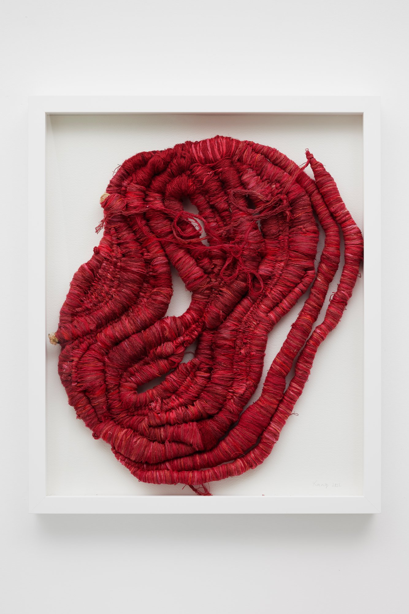 Untitled (Lump), 2022 Silk, Jute, Cotton, Liene and Wire 60 x 50 cm 