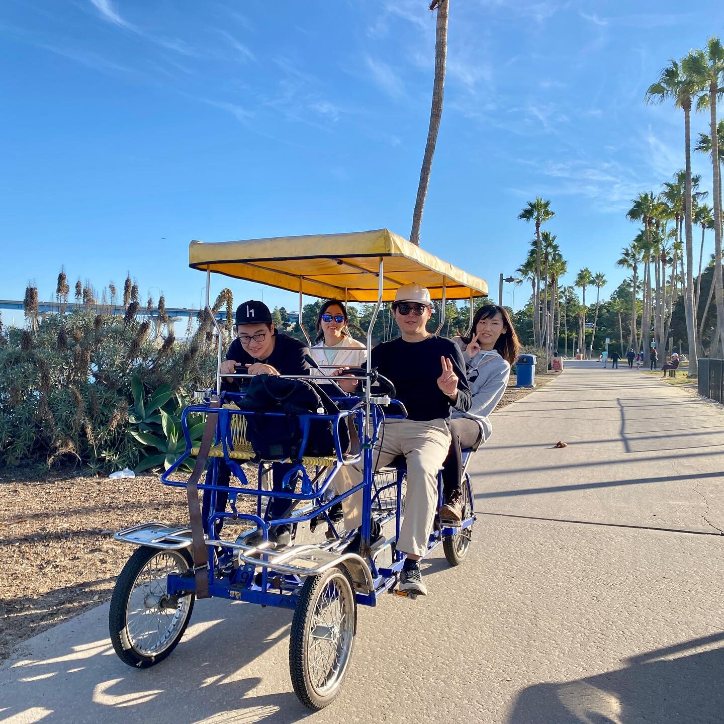 For Veteran&rsquo;s Day, the grad group took a day trip to San Diego where we got to enjoy delicious tacos 🌮 @tacoselgordo_. We then drove to Coronado Island where we got to go biking 🚲🚲 on surreys and then explored and walked around Balboa Park ?