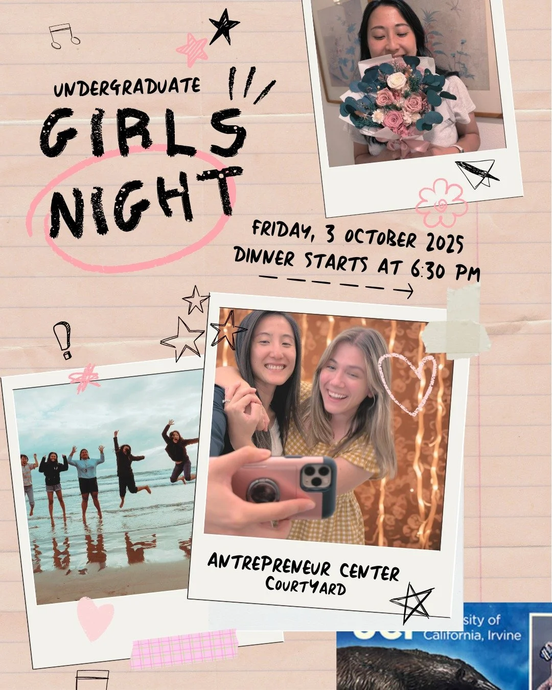 //
🎀✨ girl's night hangout! ✨🎀
join us for a chill hangout to talk about life with other girls, make mooncakes 🥮, and enjoy a yummy dry pot malatang dinner! 

you can meet other undergraduate international students &amp; kick off the year together