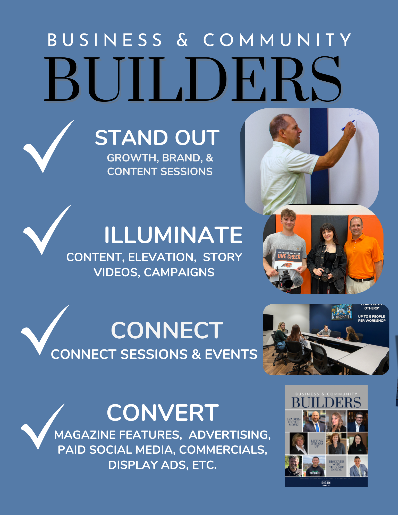 Business & Community BUILDERS — DIG IN Strategy
