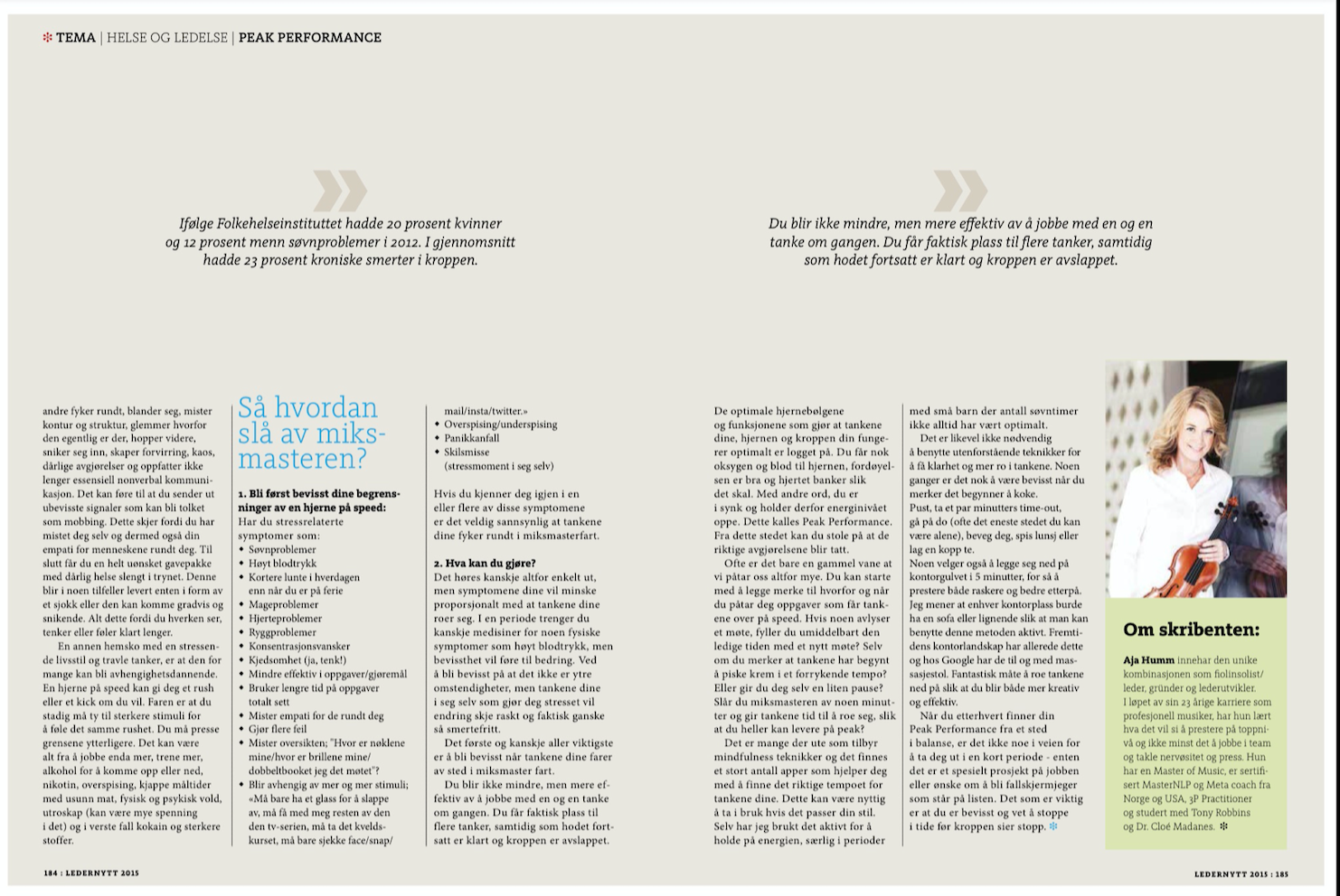 Artikkel i LEDERNYTT