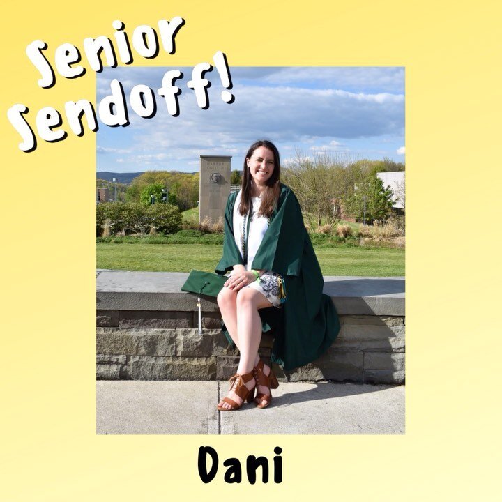 Our first of many senior sendoffs this semester goes to Dani Germain!🎊🍾🥺Dani joined the group as a Freshman in the Fall of 2017, part of the first-ever newbie class of Note to Self. Over her eight whole semesters in the group, she served as Vice P