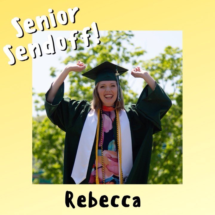 The next senior sendoff goes to Rebecca Colao!🎉🥰🌟She joined the first NTS newbie class in Fall 2017 and served in many elected and unelected positions along the way, including AMD, Music Director🎶, Graphic Designer👩&zwj;🎨, Community Service Coo
