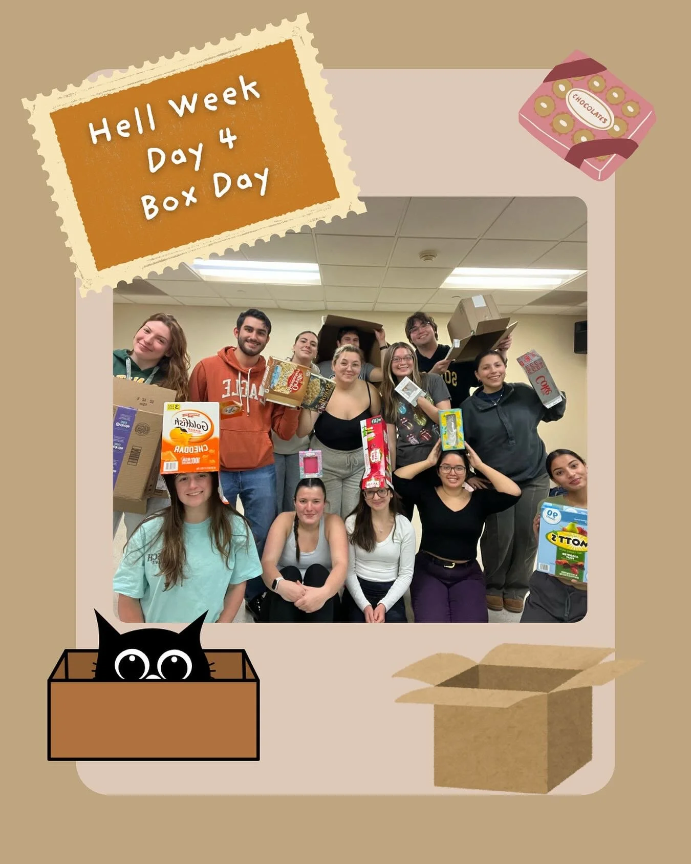 Happy last day of Hell week: BOX DAY! We love finishing off hell week with an NTS tradition, but you know what we would love even more! See everyone at Semester Show!!! - XOXO NTS 💛🖤💛

This Saturday, November 15th, in Lecture Hall 2 at 7 PM. Also,